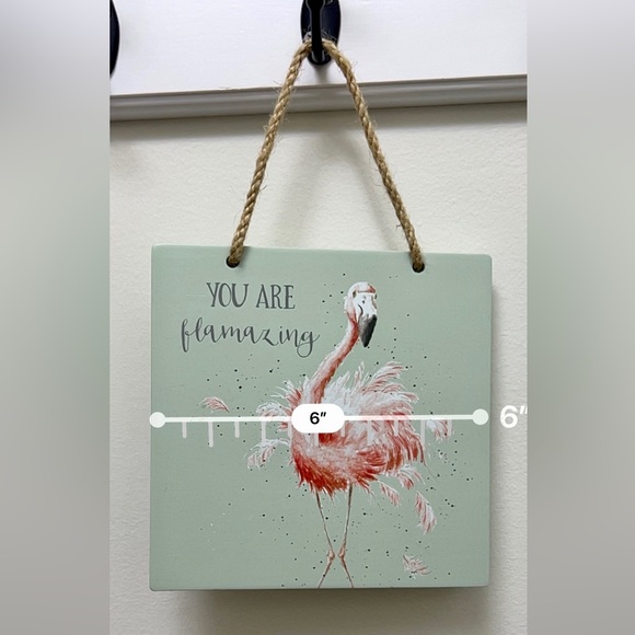 “You are flamazing” home decor sign with cute flamingo. - Picture 3 of 4